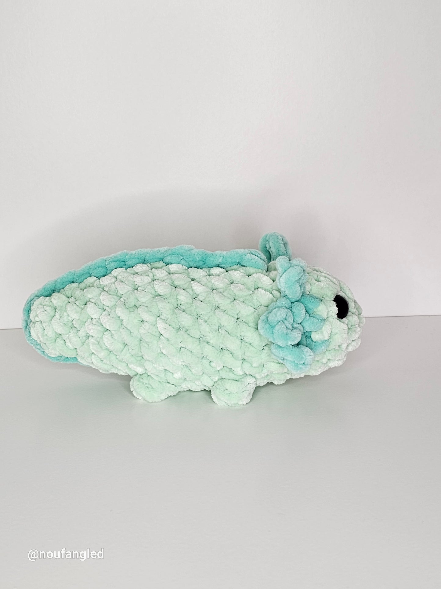 Amigurumi- Baby Axolotl Supine