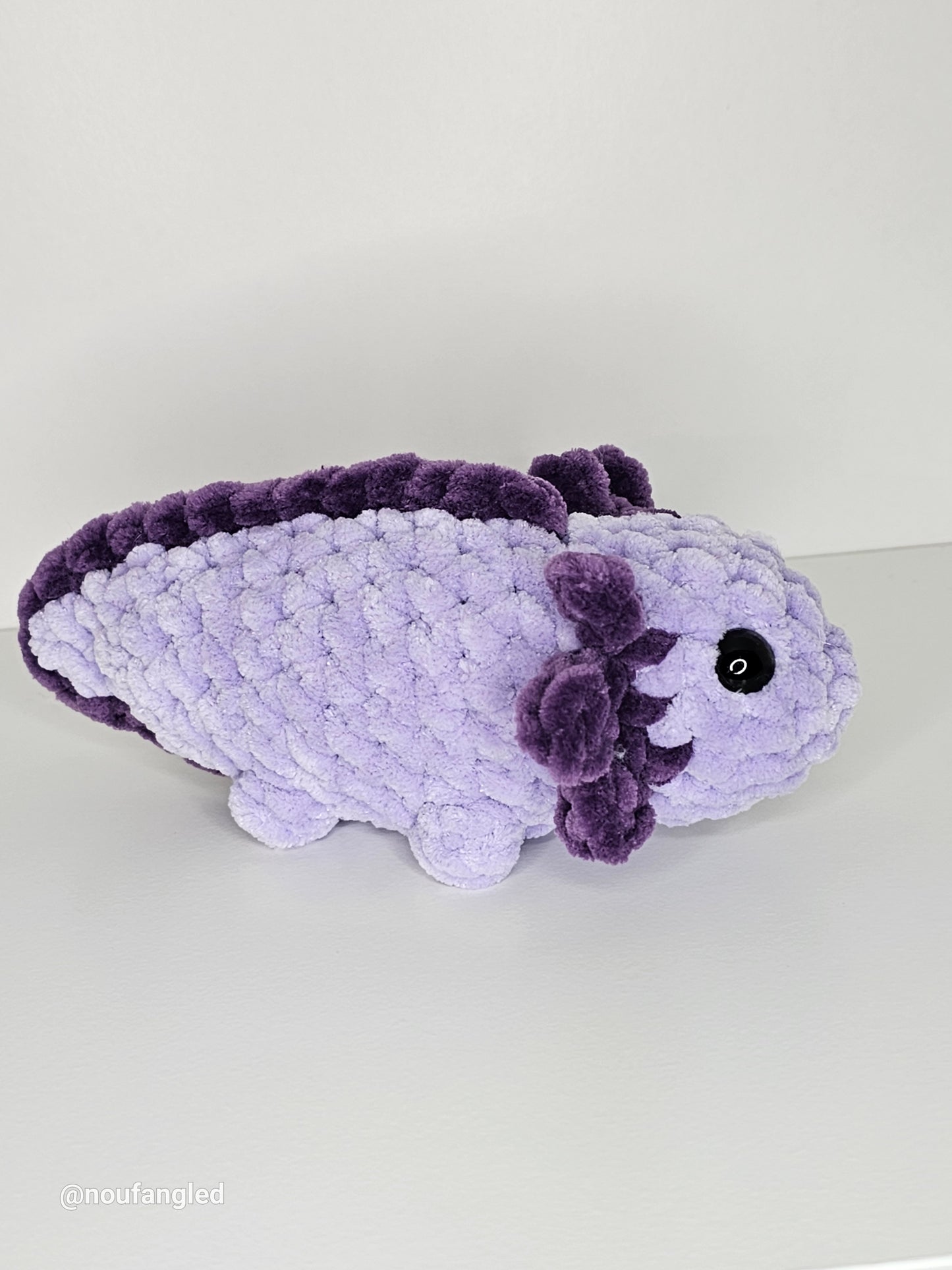 Amigurumi- Baby Axolotl Supine