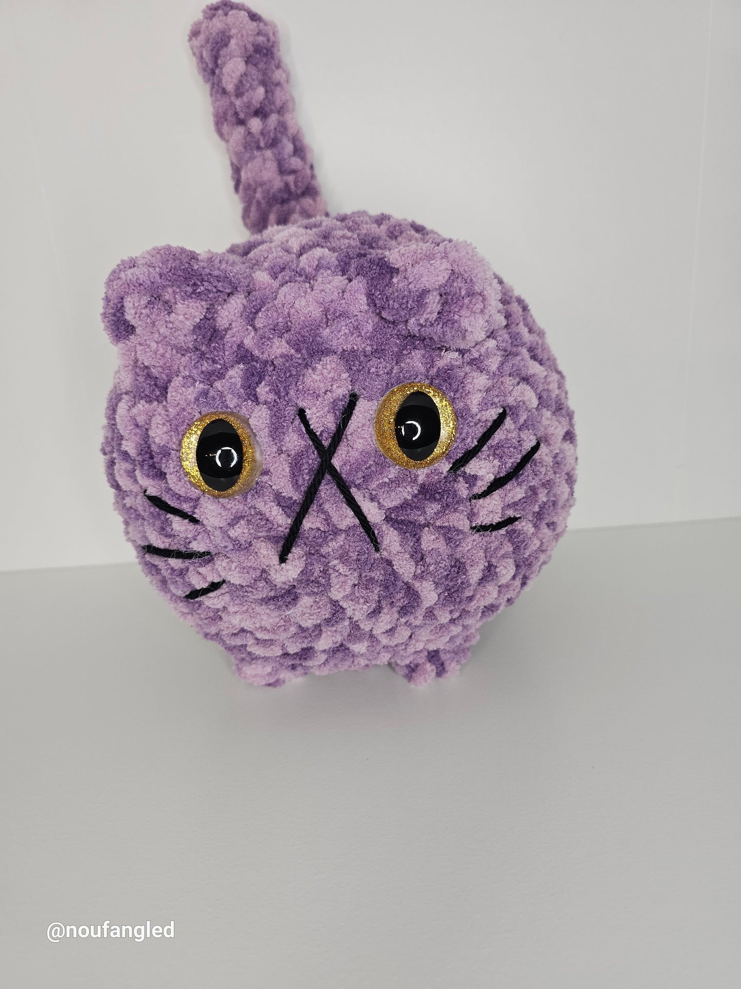 Amigurumi - Cat Loaf Cat Purple